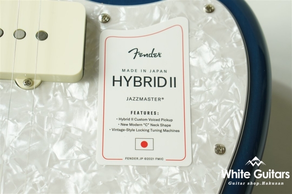 2021 Collection Made in Japan Hybrid II Jazzmaster - Indigo Trans